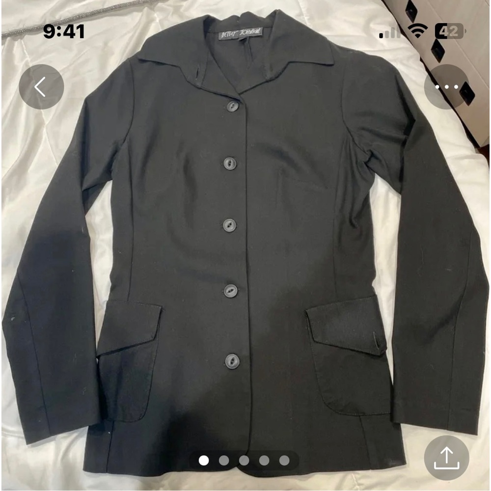 BETSEY JOHNSON  Black blazer vintage small